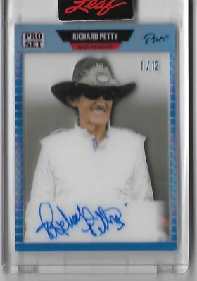 RICHARD PETTY 2023 Leaf Pro Set Racing NASCAR FIRST 1 Card Auto Autograph 1/12 - Image 1 of 2