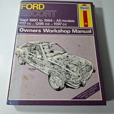 Haynes 686 - Ford Escort Sept 1980-1984 All Models 1.1, 1.3, 1.6 Workshop Manual - Image 1 of 2