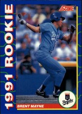 1991 Score Rookies Baseball Card #8 Brent Mayne