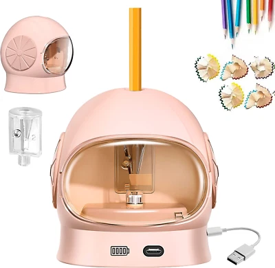 JIJICZ Elektrischer Anspitzer Für Kinder, 6–8 Mm Batterie Und Usb Bleistiftspitzer, Min