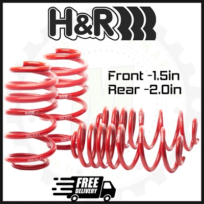 Molas rebaixadoras dianteiras e traseiras H&R Super Sport | Compatível com 2009-2016 Audi S4 AWD  - Imagem 1 de 2