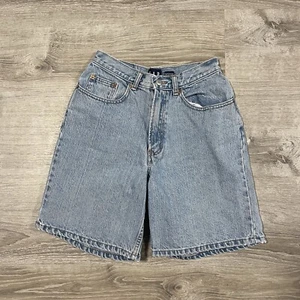 Pantalones cortos vaqueros vintage de los 90 Gap para mujer con botones lavado claro 8 - Imagen 1 de 6