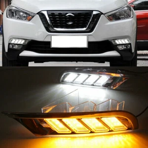 LED Daytime Running Light DRL Fog Lamp Turn Signal p For Nissan Kicks 2016-2020 - Bild 1 von 7