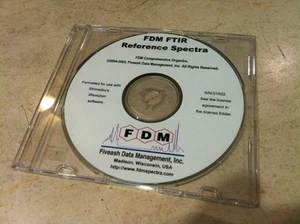 Fiveash data management FTIR Reference Spectra FDM Comprehensive Organics NEW - Picture 1 of 1