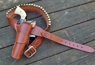 LUXYARA John Wayne - The El Dorado Duke Rig Cowboy Western Leather Holster & Belt