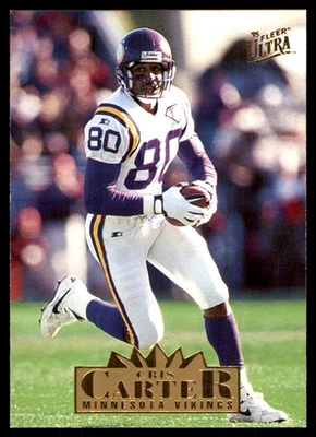 Cris Carter 1995 Ultra #185 Vikings NFL READ FREE SHIPPING AutographDen - Image 1 of 2