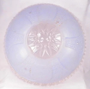 Blauer Glas Decken Lampenschirm klar dreifach Kette hängend Blumen Retro Vintage 1 - Bild 1 von 8