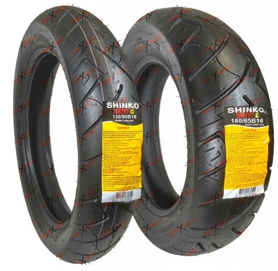 Shinko 777 130/90B16 180/65B16 Front Rear Tires Motorcycle Tire Set SR777 Foto 1 de 4