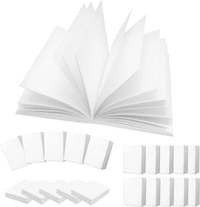 100PCS 1:12 White Book Miniatures Set, Mini Blank Book Dollhouse Tiny Notebook T - Picture 1 of 12