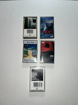5 BILLY JOEL Cassette Tapes The Bridge, The Stranger, River of Dreams Untested Foto 1 de 4