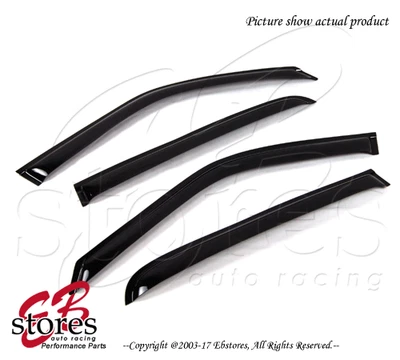 Viseras de ventana JDM de humo oscuro montadas en el exterior para Plymouth Acclaim 1989-1995 4 un. Foto 1 de 4