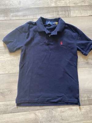 Boy's Polo Ralph Lauren Polo Shirt Size M 10-12 Navy Blue Pony Classic Fit - Image 1 of 4