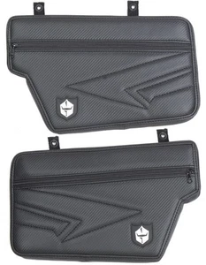 Pro Armor Door Knee Pads w/Storage Black Stitching H191Y329BL storage Pocket - Picture 1 of 3