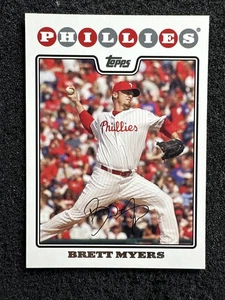 Brett Myers #262 2008 Topps cantidad de béisbol Philadelphia Phillies - Imagen 1 de 2