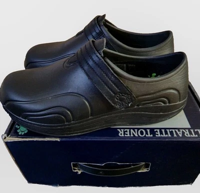 Zuecos para mujer Dawgs ULTRALITE TÓNICO Zapatos Talla 6 Negro Reduce el estrés Fortalece Foto 1 de 4