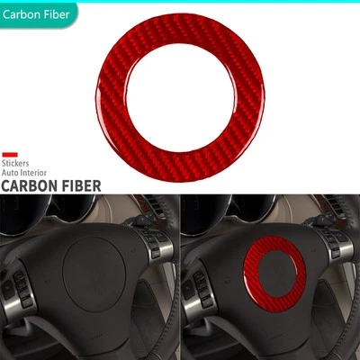 Cubierta central del volante de fibra de carbono roja para Chevrolet Malibu 2008-2012 Foto 1 de 4