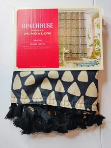 Opalhouse Jungalow Tassel Trim Chips Shower Curtain 72” x 72” NEW - Picture 1 of 3