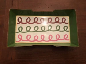 Jaye's Studio Red, Green and Pink Loop Metal Guest Towel Tray, New in Packaging - Picture 1 of 4