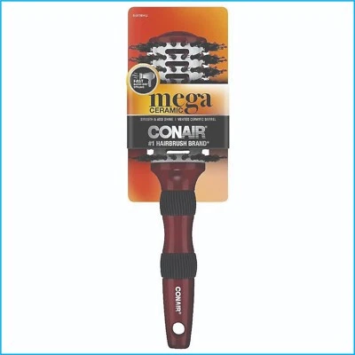 Conair Mega Ceramic & Porcupine Bristle Round Hairbrush for Smooth Styling - Image 1 of 4