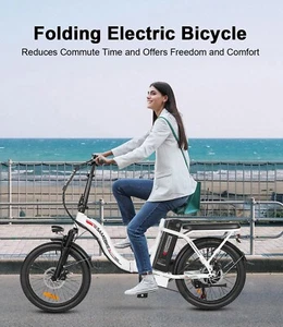 E-Bike Damen 20 Zoll Elektrofahrrad 350W Faltrad E-City bike 12AH 32KM/H Shimano - Bild 1 von 19
