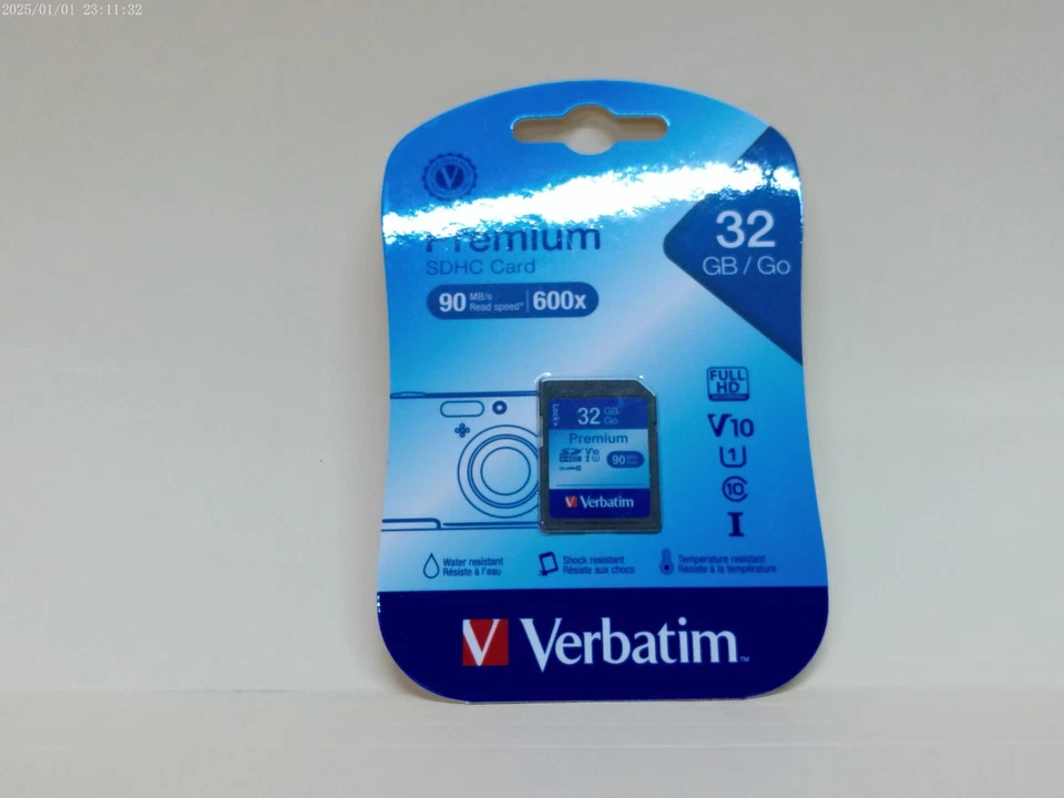 Verbatim Premium 32 GB/Go SDHC Card 90MB/s Read speed 600x - Image 1 of 1