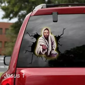 LARGE-SIZED CAR DECAL - CHRISTIAN RELIGION - 6 CHOICES - Picture 1 of 13