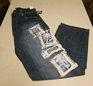 Vintage Lot 29 Looney Tunes Taz Jeans Size 36x34 Tazmanian Devil Marvin Martin - Picture 1 of 8