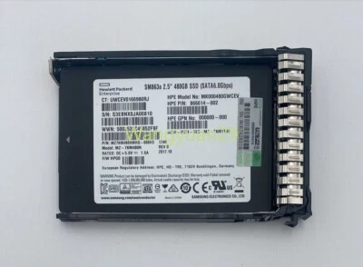 NEW HPE/Samsung 2.5" 480GB SATA 6G G10 Server SSD Replace 875470-B21 875863-001 - Image 1 of 4