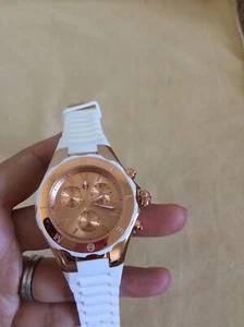 (IN OFFERTA) Orologio nuovo con etichette MICHELE JELLY BEAN BIANCO MWW12F000030 VENDITA AL DETTAGLIO $400 - Foto 1 di 5