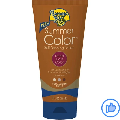 Banana Boat Summer Color Self-Tanning Lotion, Deep Dark Color 6 oz Tube - Image 1 of 2