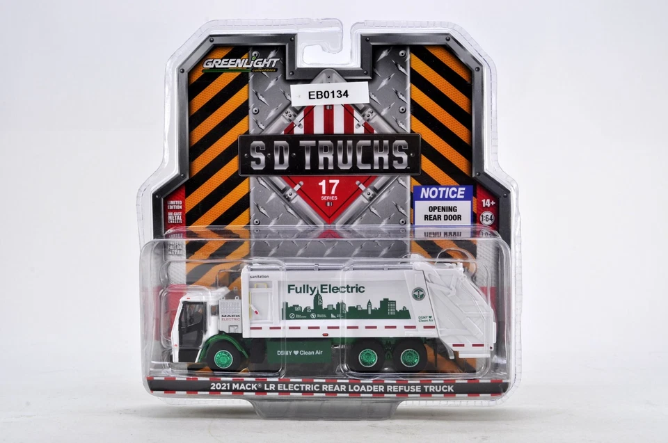 Mack LR Electric Rear Loader Refuse Truck - Green Machine - Image 1 of 1