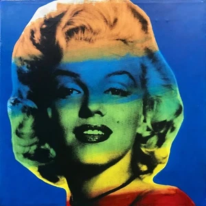 STEVE KAUFMAN "MARILYN MONROE" BEETHOVEN | HAND EMBELLISHED CANVAS | STRETCHED - Picture 1 of 3