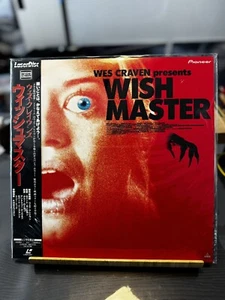 Brand New Sealed Wes Craven Presents The Laserdisc Wish Master PILF-2653 Rare - Afbeelding 1 van 2