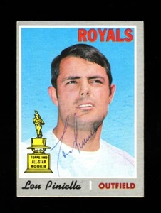 1970 TOPPS LOU PINIELLA #321 ROYALS SIGNED AUTOGRAPH VINTAGE - Picture 1 of 1