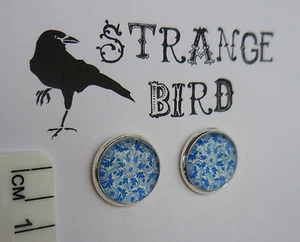 Mum's Best China! earrings studs blue and white classic classy 6 styles - Picture 1 of 10