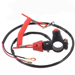 Interruttore di emergenza universale ciclomotore ciclomotore moto scooter quad ATV kill interruttore pulsante - Foto 1 di 7