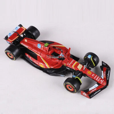 1/43 2024 F1 Ferrari SF-24 Model Car Metal Diecast Toy Vehicle Carlos Sainz 55 - Image 1 of 4