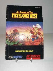 Libro manual An American Tail Fievel Goes West (SNES Super Nintendo, 1991) solamente - Imagen 1 de 7