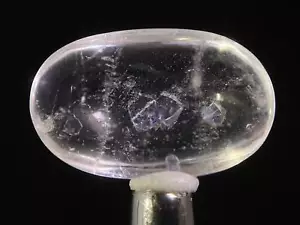 FLUORITA en CUARZO TRANSPARENTE, cabujón de cristal - raro, gemas, fabricación de joyas, 47498 - Imagen 1 de 4