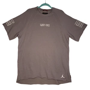 Air Jordan Jumpman 11 Twenty Three Sweatshirt Graphic TShirt Gray Mens Size XL - Picture 1 of 10
