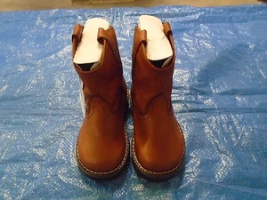 NEW DEALERS JOHN DEERE JD1213 INFANT SIZE 4-M DARK BROWN  PULL-ON BOOT - Picture 1 of 7