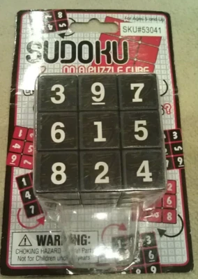 2007 Sudoku On A Puzzle Cube Numbers Game Brain Teaser New Westminster Sealed - Image 1 of 4