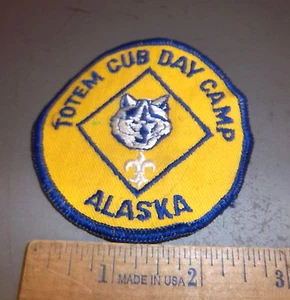 Patch ricamata Alaska - Totem Cub (scout) Day Camp Alaska AK BSA patch - Foto 1 di 1