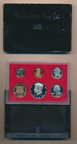 1982 U S MINT PROOF COIN SET Cover