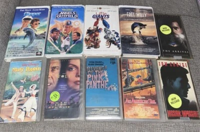 CBS Fox VHS Video Tape Bundle Lot Ex Rental Pink Panther Wolf 80s 90s Collection - Image 1 of 4