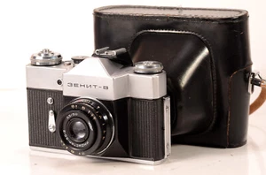 Zenit V Зенит-В Soviet vintage SLR Camera Industar 50-2 3,5/50 Lens MINT - Picture 1 of 12