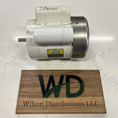 Leeson 112527.00 Electric Motor 3/4 HP 1725 Rpm 1-PH 115/208-230 Volt 56C Frame - Image 1 of 4