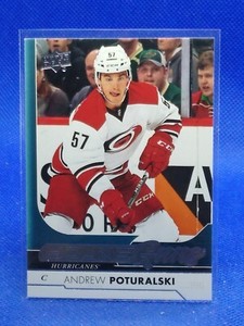 2017-18 Upper Deck Young Guns Andrew Poturalski #483 Rookie RC