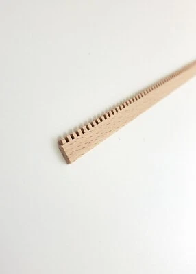 HANDLEY Dollhouse Flat Dentil Crown Molding Cornice Trim 7/16" tall x 18" 1:12 Scale