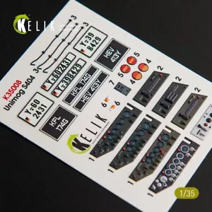 Unimog 404 - Interior 3D Decal for ICM kit for model kit KeliK K35008 Scale 1:35 - Picture 1 of 20